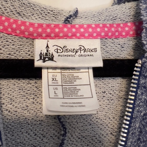 Disney Parks Authentic Original Zip Up Hoodie With Pockets Minnie Mouse T4 51825 - Picture 4 of 4